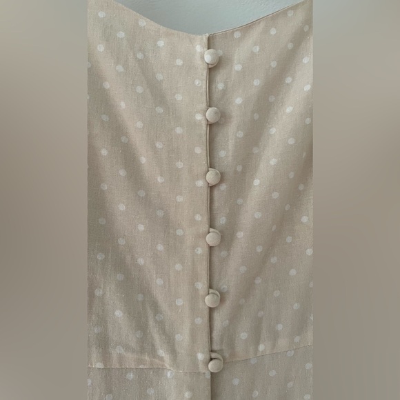 Gal Meets Glam Colleen Dress Ecru Size 2 - Picture 3 of 6